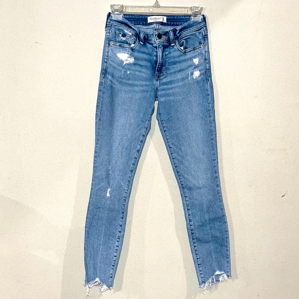 Abercrombie & Fitch Super Skinny Mid Rise Jeans